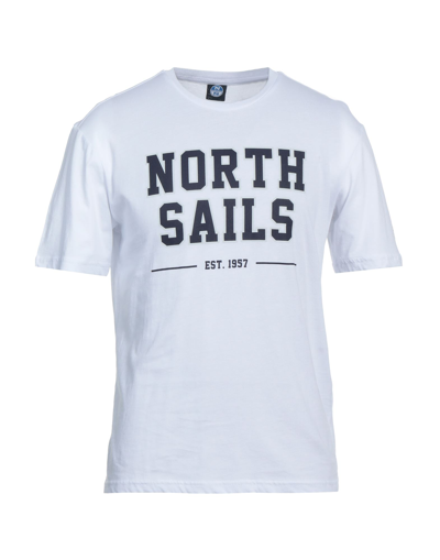 Shop North Sails Man T-shirt White Size Xxl Cotton