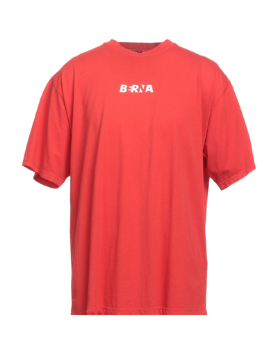 Shop Berna Man T-shirt Red Size 3 Organic Cotton