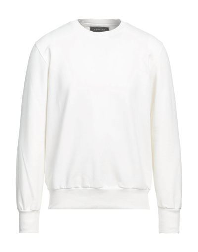 Shop Donvich Man Sweatshirt White Size S Cotton, Elastane
