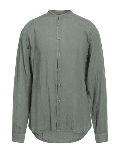 Shop Costumein Man Shirt Military Green Size 40 Linen