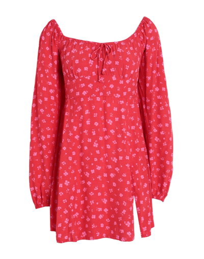 Shop Faithfull The Brand Woman Mini Dress Red Size 4 Rayon