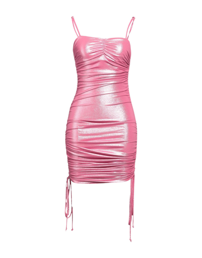 Shop Chiara Ferragni Woman Mini Dress Pink Size 8 Polyester, Elastane