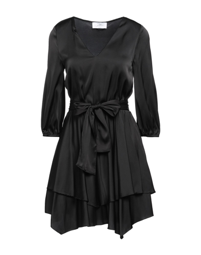 Shop Soallure Woman Mini Dress Black Size 4 Polyester, Elastane