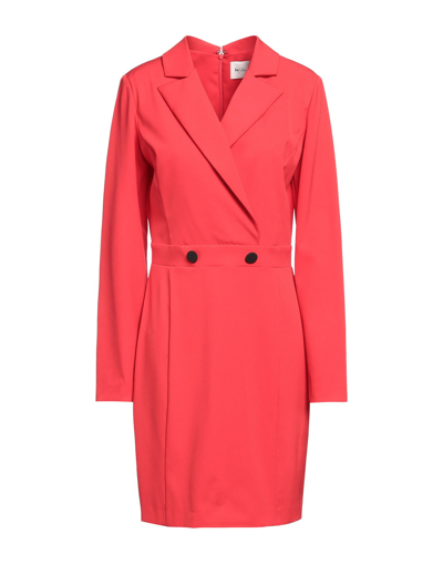 Shop Be Blumarine Woman Mini Dress Red Size 8 Polyester, Elastane