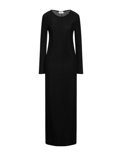 Shop Simona-a Simona A Woman Maxi Dress Black Size Xs Polyamide, Metallic Fiber, Elastane