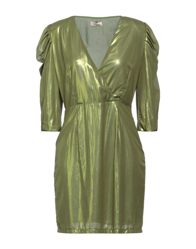 Shop Dixie Woman Mini Dress Military Green Size S Polyester