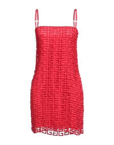 Shop Givenchy Woman Mini Dress Red Size 8 Viscose, Polyester