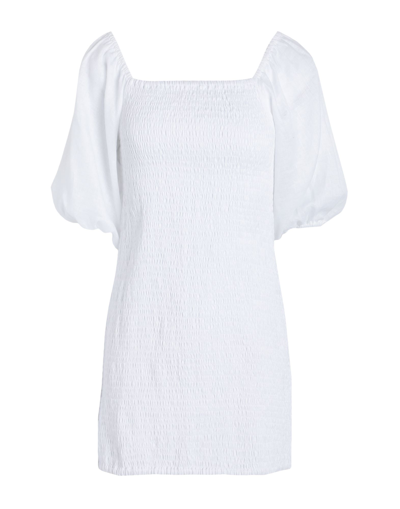 Shop Faithfull The Brand Woman Mini Dress White Size 8 Linen