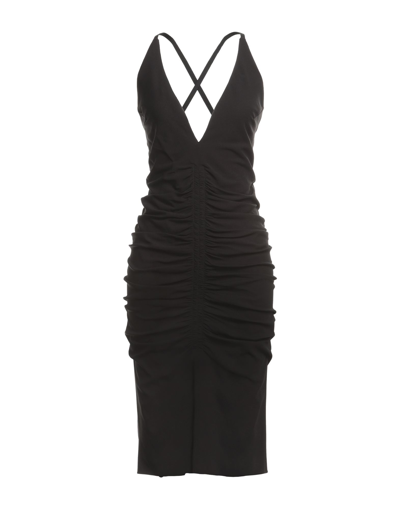 Shop Tom Ford Woman Midi Dress Black Size 2 Viscose, Elastane