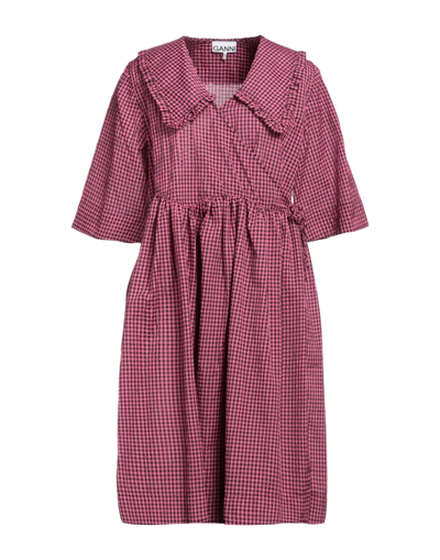 Ganni Midi Dresses In Pink