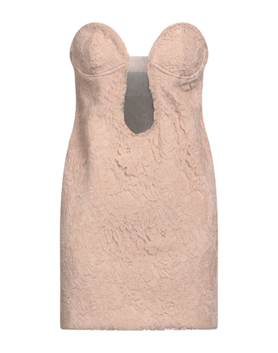 Shop Ndegree21 Woman Mini Dress Blush Size 4 Cotton, Polyamide, Viscose In Pink