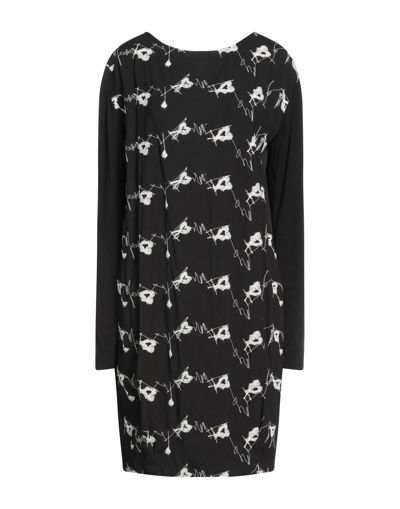 Shop Elisa Cavaletti By Daniela Dallavalle Woman Mini Dress Black Size 12 Polyester, Viscose, Elastane