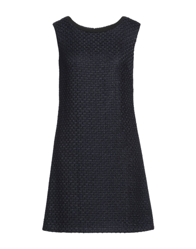 Shop Spago Donna Woman Mini Dress Midnight Blue Size 6 Polyester, Viscose, Wool