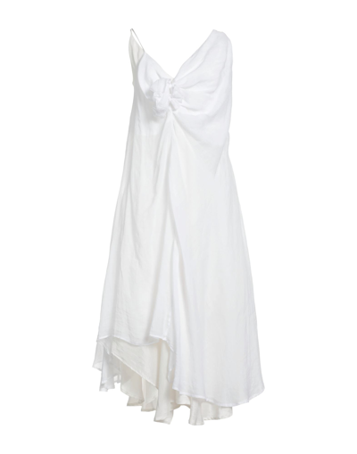 Shop Marc Le Bihan Midi Dresses In White