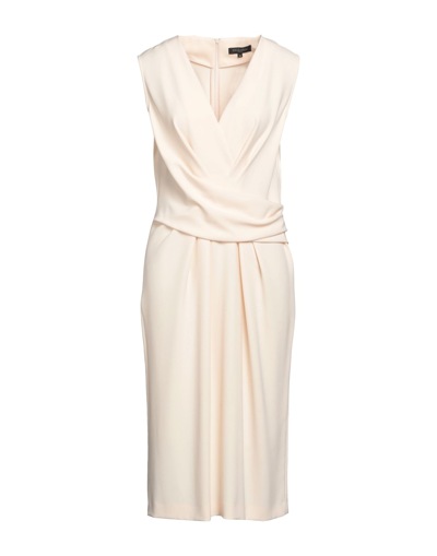 Shop Antonelli Woman Midi Dress Beige Size 10 Polyester, Elastane