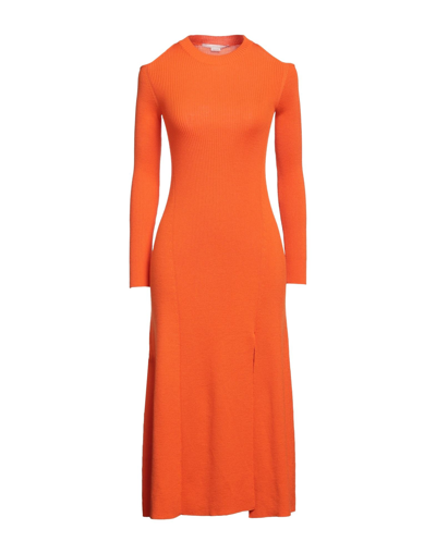 Shop Stella Mccartney Midi Dresses In Orange