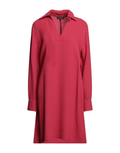 Shop Antonelli Short Dresses In Brick Red