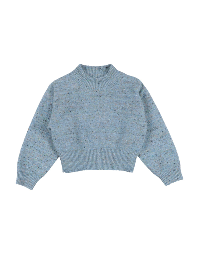 Shop Aymara Toddler Girl Turtleneck Pastel Blue Size 4 Synthetic Fibers, Cotton, Wool