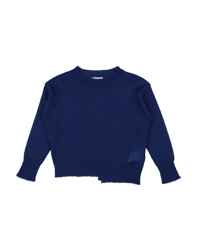 Max & Lola Toddler Girl Sweater Blue Size 6 Polyamide, Mohair Wool, Merino Wool In Blue