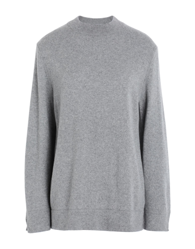 Shop Rifò Isotta Woman Sweater Light Grey Size L Recycled Cashmere, Cashmere, Merino Wool