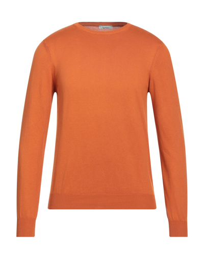 Shop Block23 Man Sweater Orange Size 46 Cotton