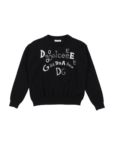 Shop Dolce & Gabbana Toddler Girl Sweater Black Size 7 Virgin Wool