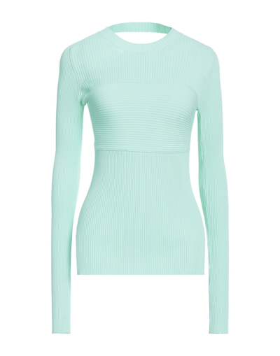 Shop Ndegree21 Woman Sweater Light Green Size 4 Viscose, Polyester