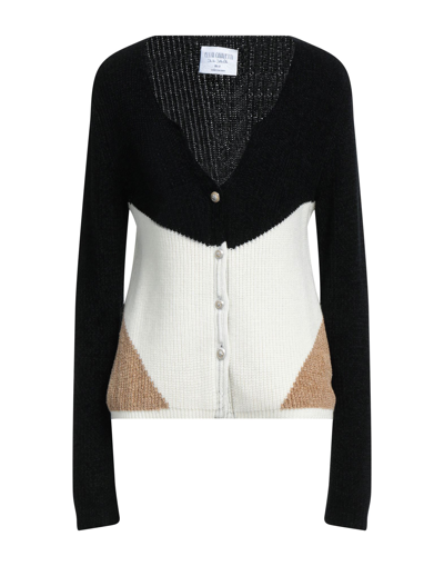 Shop Elisa Cavaletti By Daniela Dallavalle Woman Cardigan Black Size 6 Acrylic, Viscose, Wool