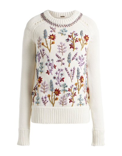 Shop Adam Lippes Woman Sweater White Size L Cotton