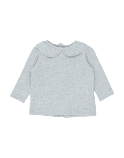 Shop Aletta Newborn Girl Sweater Light Grey Size 3 Cotton, Acrylic, Elastane, Viscose, Polyamide