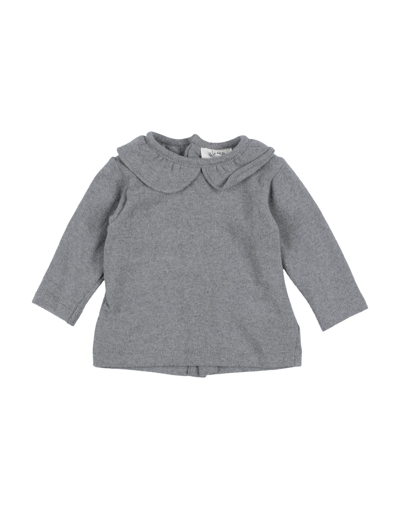 Shop Aletta Newborn Girl Sweater Grey Size 3 Cotton, Acrylic, Elastane, Viscose, Polyamide