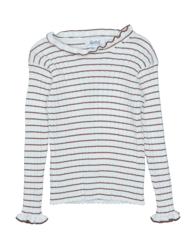 Shop Aletta Toddler Girl Sweater White Size 4 Viscose, Polyamide