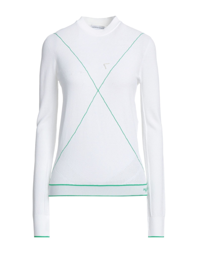 Shop Bottega Veneta Woman Sweater White Size M Viscose, Polyester, Polyamide, Elastane