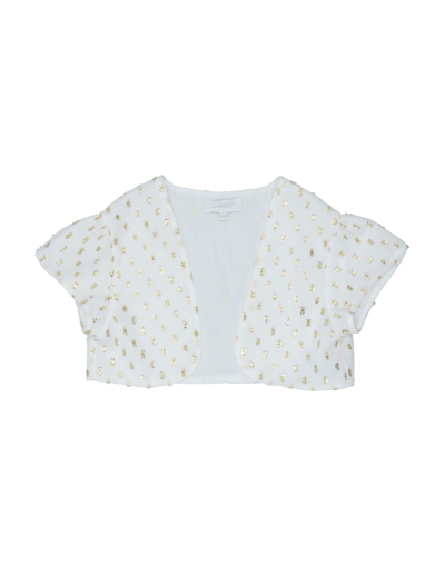 Shop Pinko Up Toddler Girl Wrap Cardigans White Size 6 Polyester