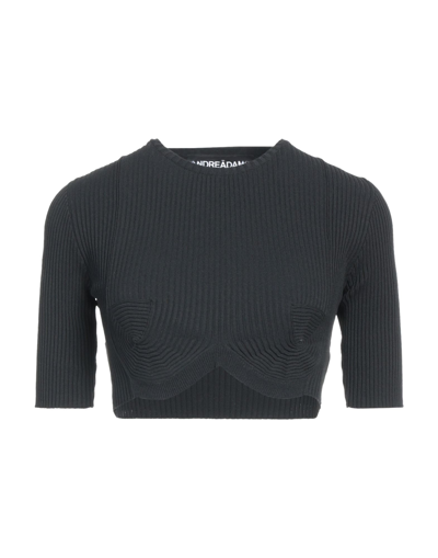 Shop Adamo Andrea Adamo Andreādamo Woman Sweater Black Size L Viscose, Polyester, Polyamide, Elastane