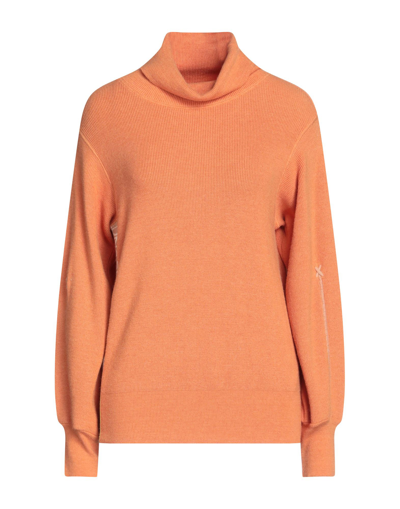 Shop Elisa Cavaletti By Daniela Dallavalle Woman Turtleneck Orange Size 6 Viscose, Polyester, Polyamide