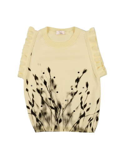 Shop Elisabetta Franchi Toddler Girl Sweater Yellow Size 6 Cotton, Polyester