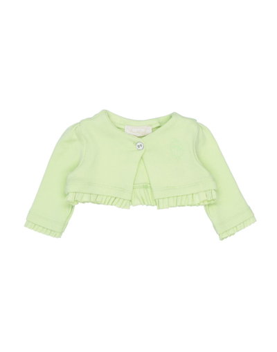 Shop Mayoral Newborn Girl Wrap Cardigans Acid Green Size 0 Cotton