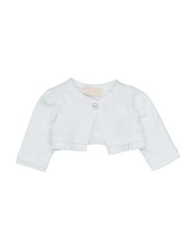 Shop Mayoral Newborn Girl Wrap Cardigans White Size 0 Cotton