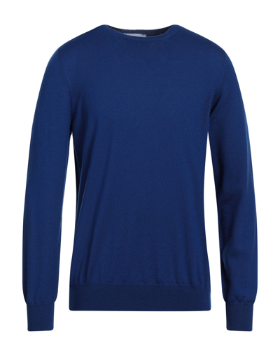 Shop Gran Sasso Man Sweater Blue Size 44 Virgin Wool