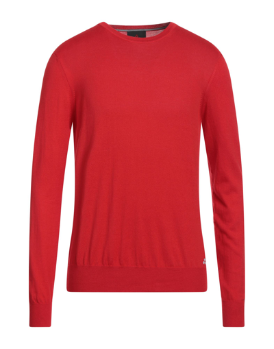 Shop Peuterey Man Sweater Red Size Xs Cotton