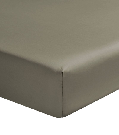 Shop Alexandre Turpault Teophile Super King Fitted Sheet (180cm X 200cm) In Green