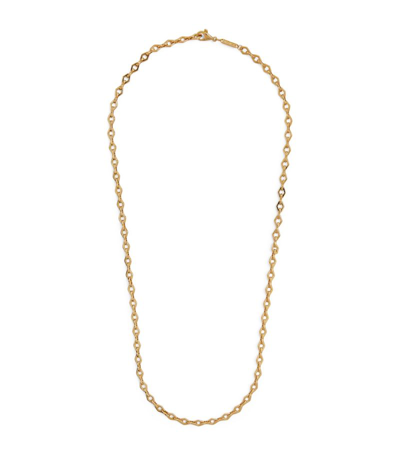 Shop Azlee Medium Yellow Gold Lozenge Link Chain Necklace