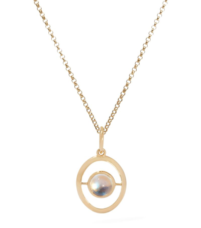 Shop Annoushka Yellow Gold And Moonstone Birthstone Necklace
