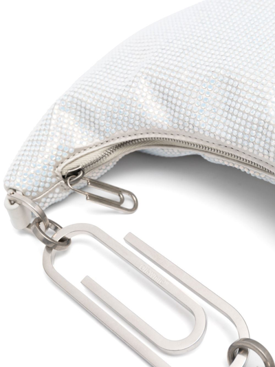 Off-white Sequinned Mini Bag In Grey