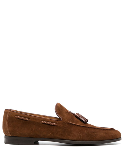 Shop Magnanni Tassel-detail Loafers In Brown