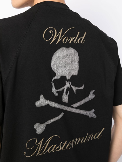 Shop Mastermind Japan Skull-print Short-sleeve T-shirt In Black