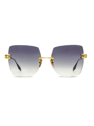 Shop Dita Eyewear Embra Oversized Frame Sunglasses In Black