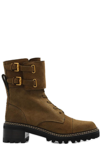 Shop See By Chloé Mallory Ankle Boots In Green