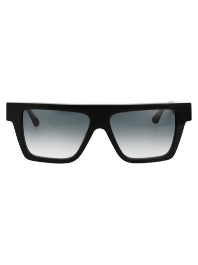 Shop Yohji Yamamoto Slook 002 Square Frame Sunglasses In Black